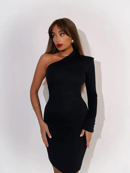 Obsidian Curve Mini Dress
