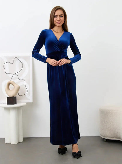 Velour Muse Maxi Dress