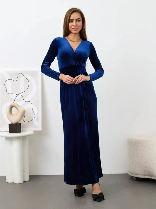 Velour Muse Maxi Dress