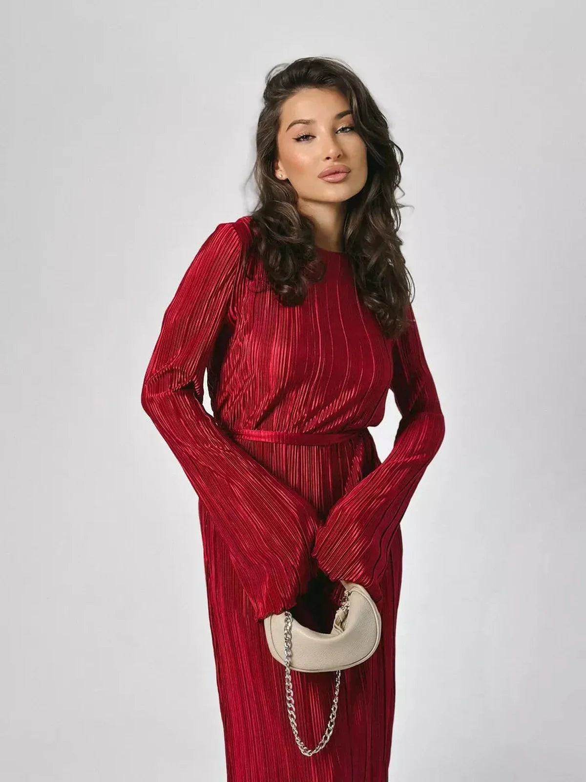 Velvet Flame Maxi Dress