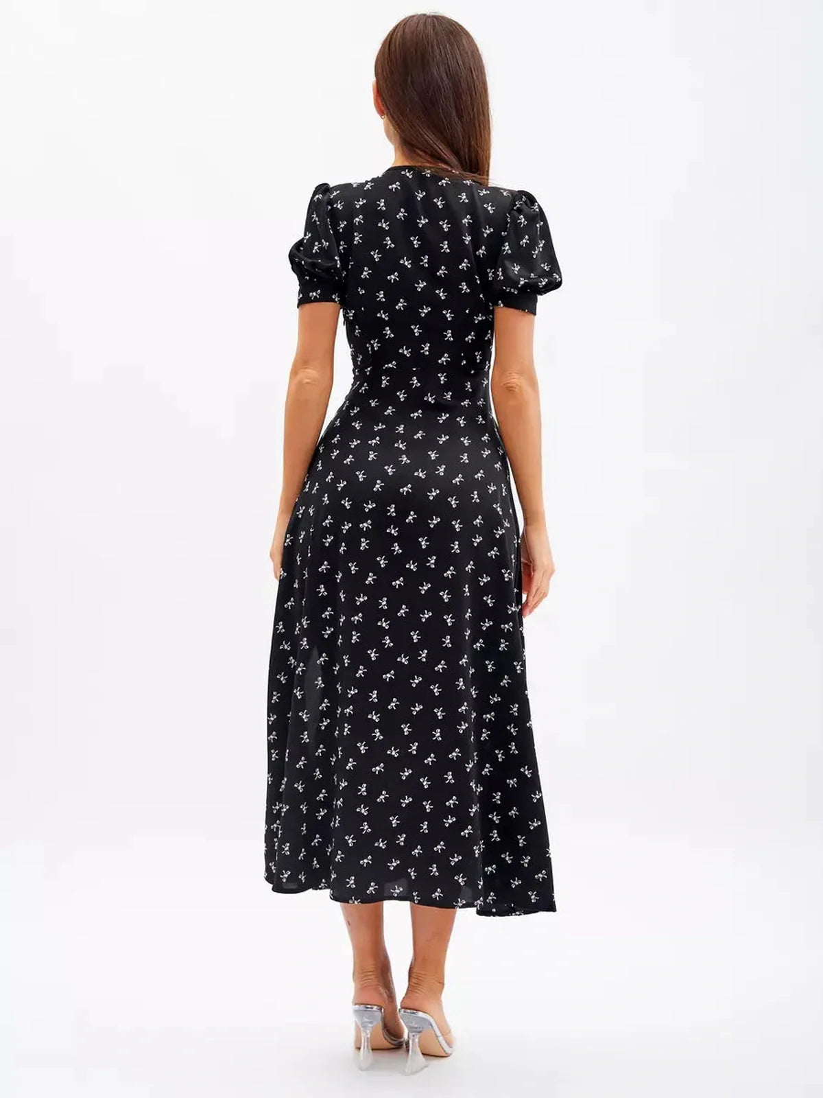 Twilight Bloom Midi Dress