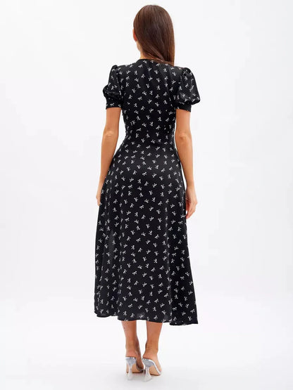 Twilight Bloom Midi Dress