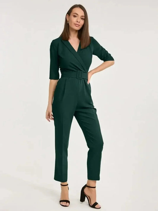 Emerald Wrap Jumpsuit
