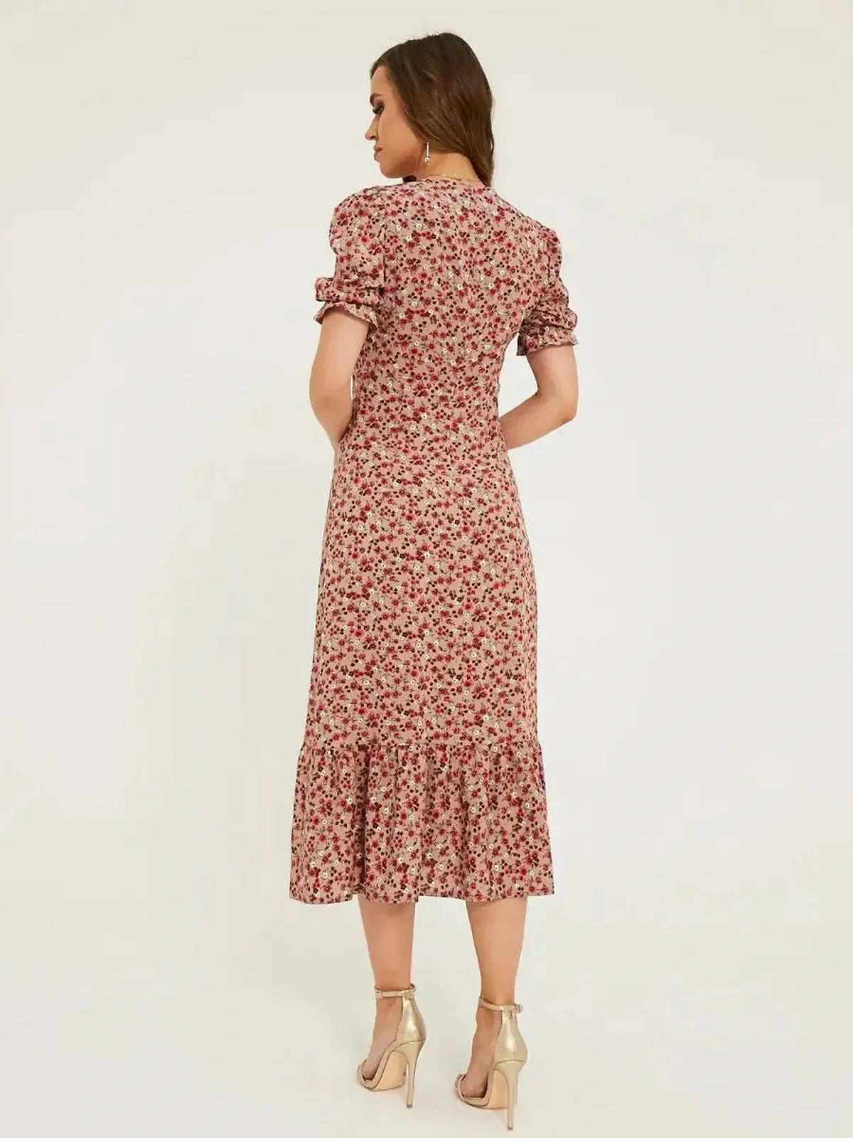 Roselle charm midi dress