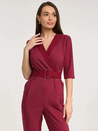 Jumpsuit Velvet Stripe
