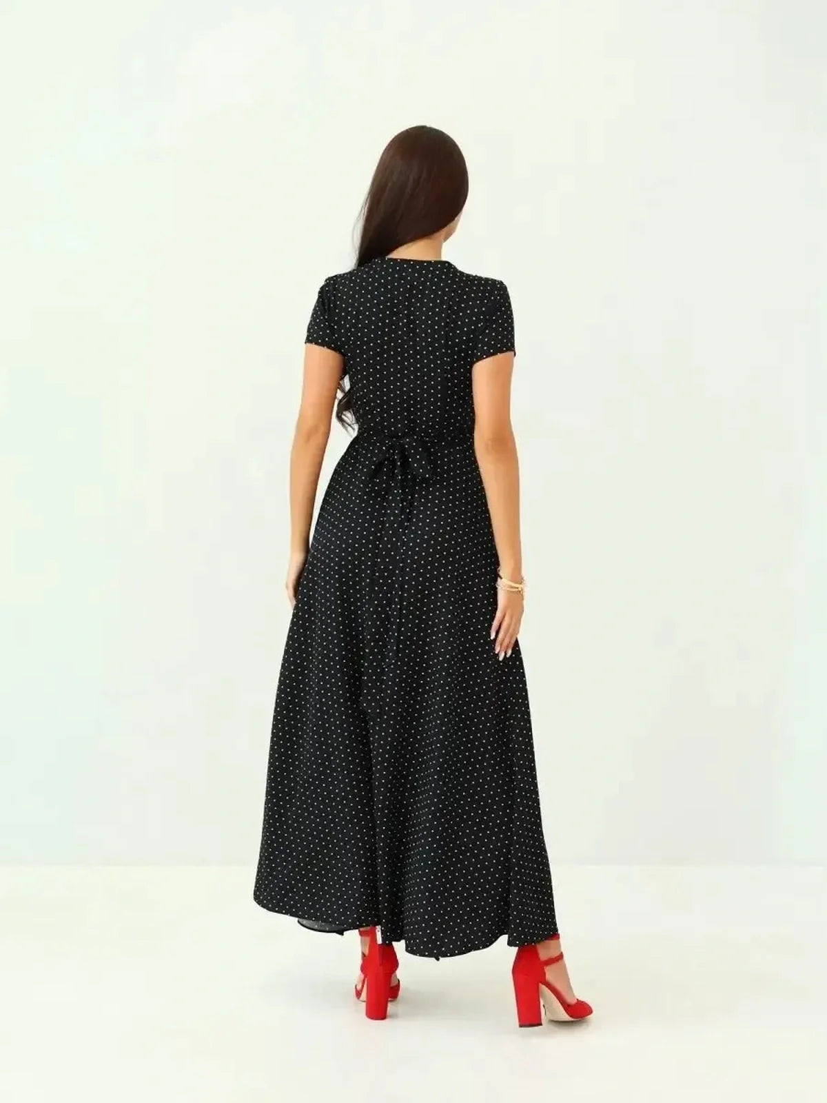 Midnight Dots Maxi Dress