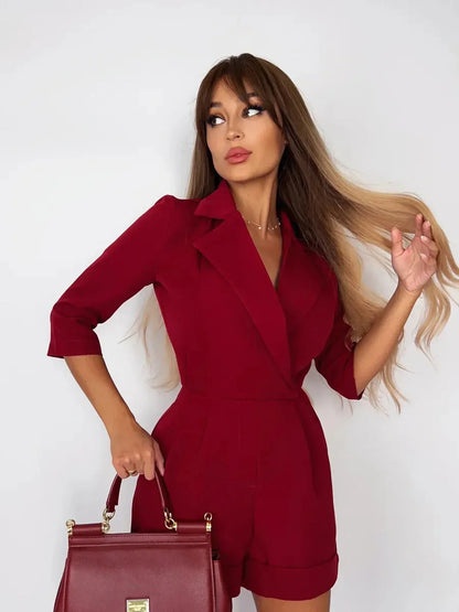 Crimson Power Playsuit