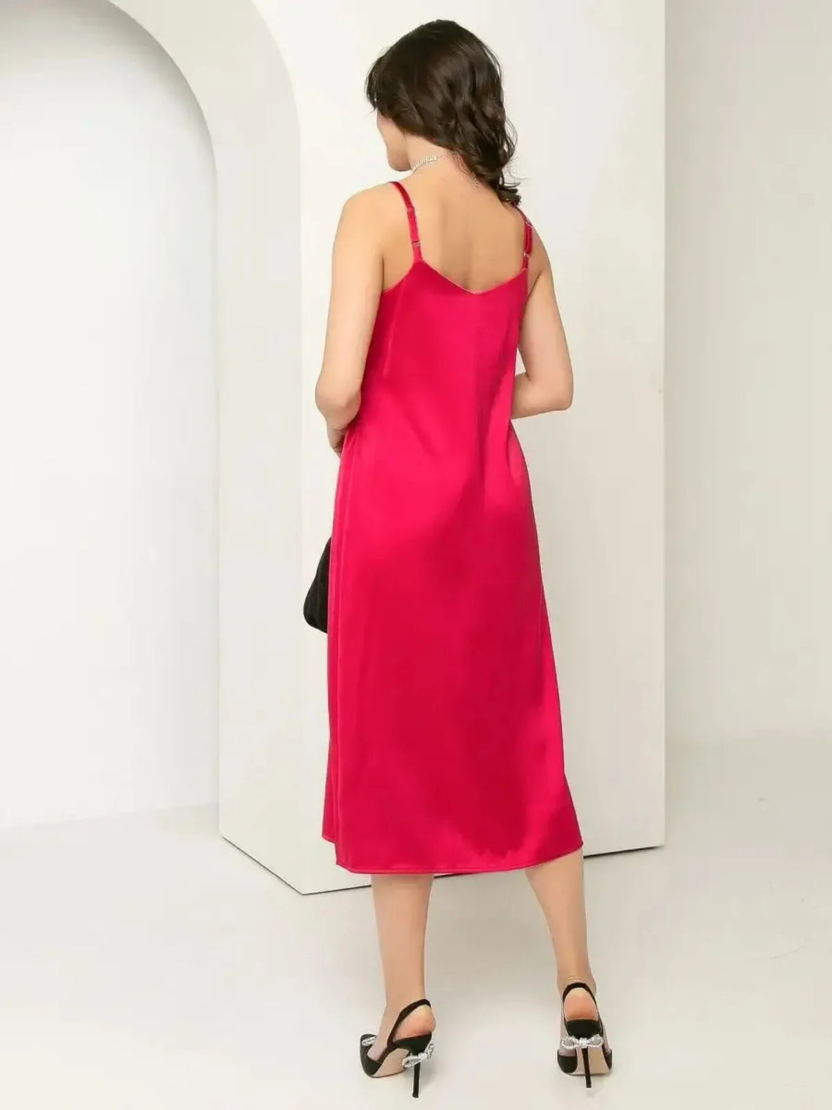 Velvet Rose Midi Dress