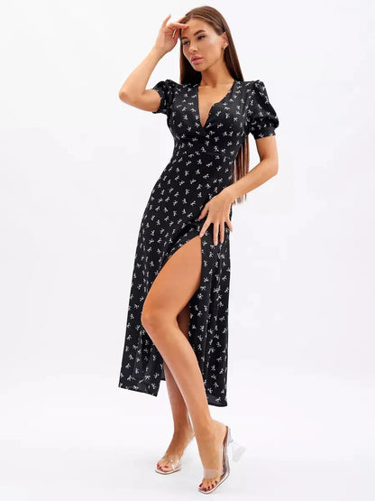 Twilight Bloom Midi Dress