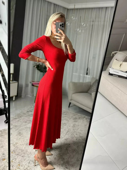 Flare Poise Midi Dress