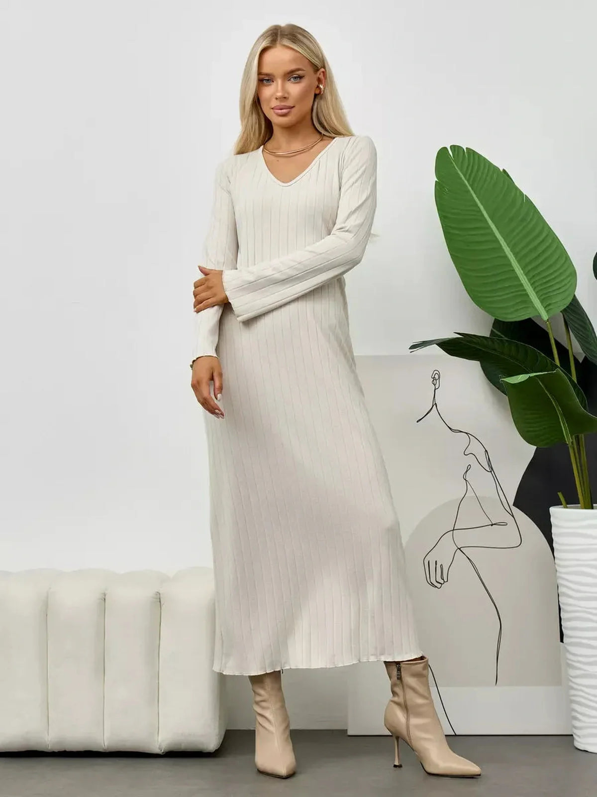 Obsidian Veil Midi Dress