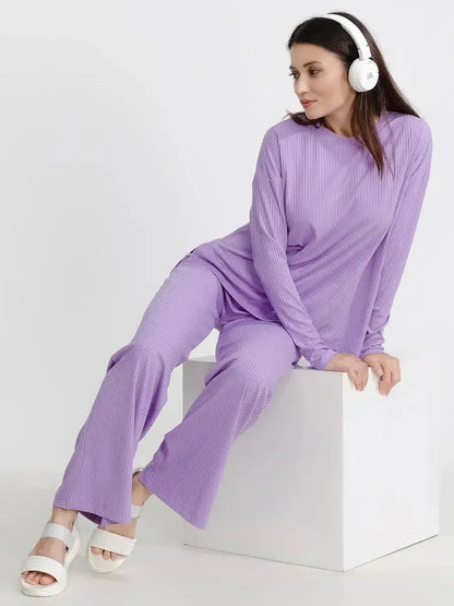Lilac Ribbed Set