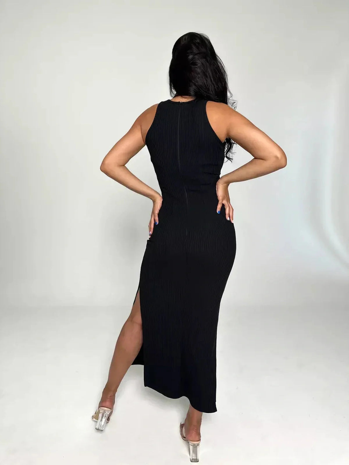 Midnight Allure Midi Dress