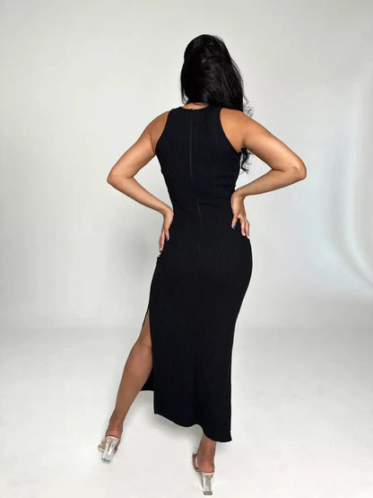 Midnight Allure Midi Dress