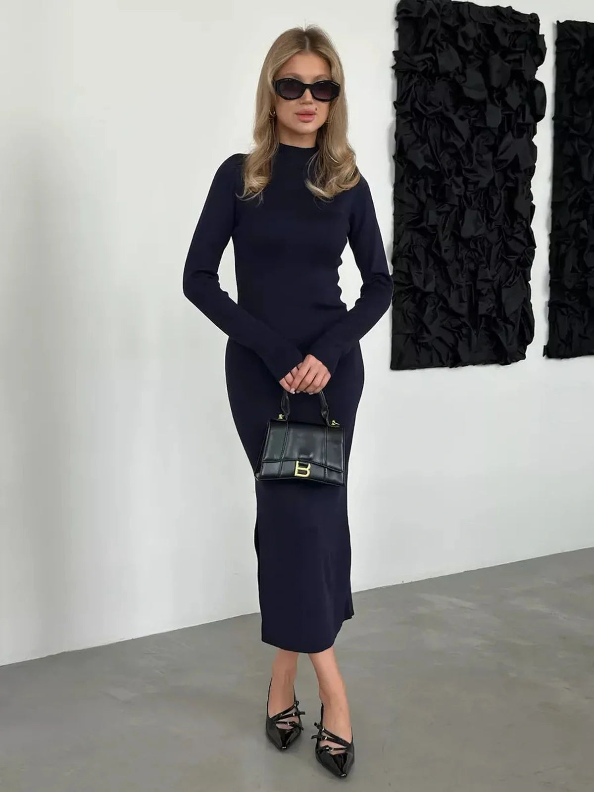 Midi Dress Obsidian Curve