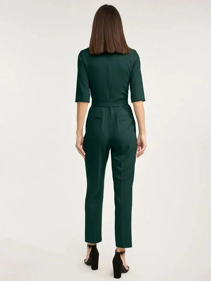 Emerald Wrap Jumpsuit