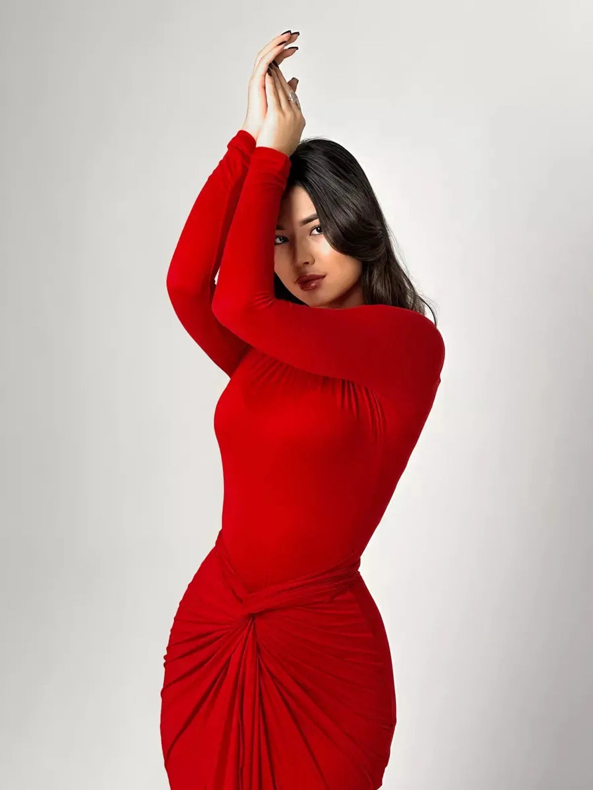 Sculpted Grace Maxi Dress