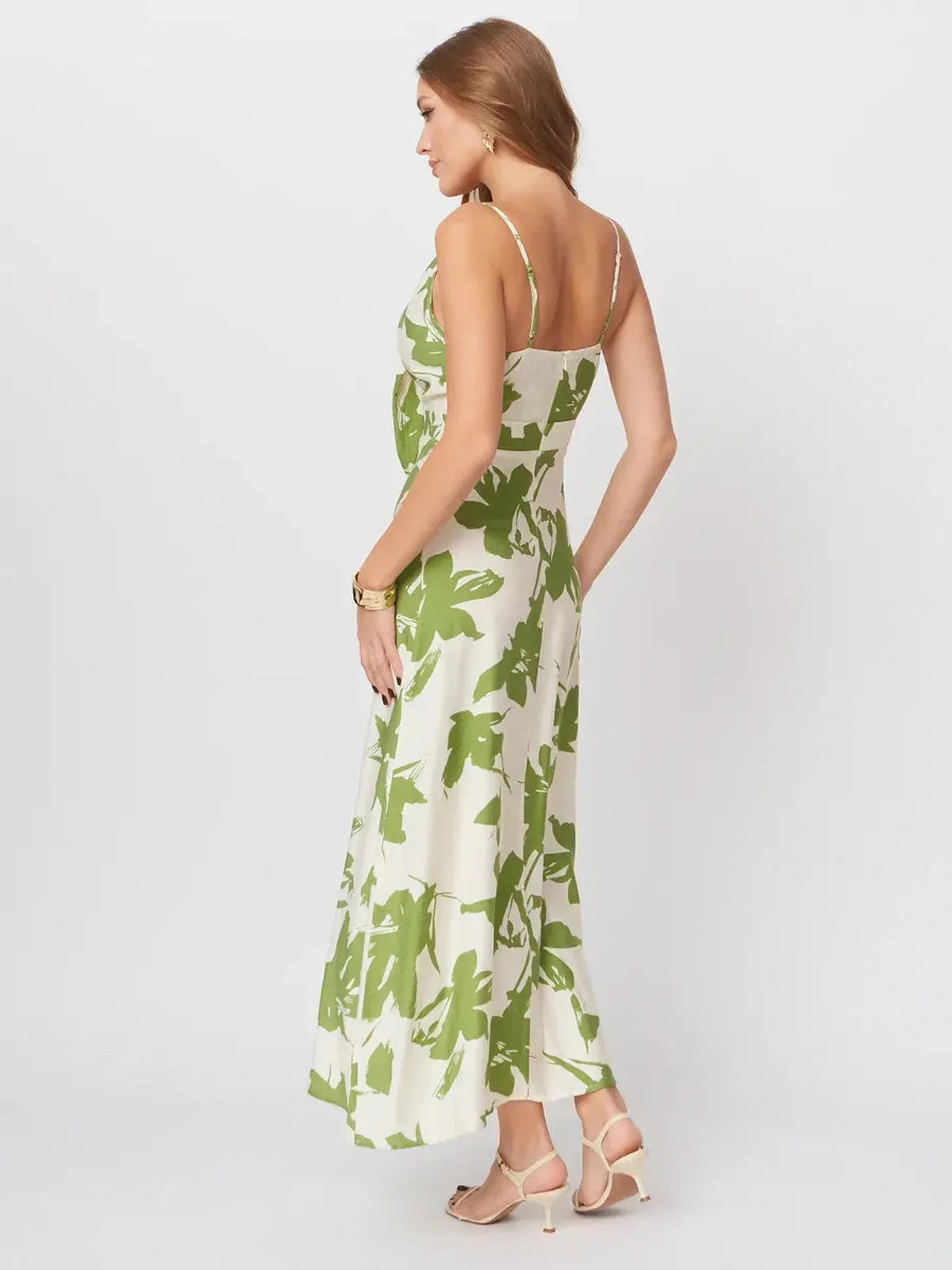 Leaf whisper midi dress