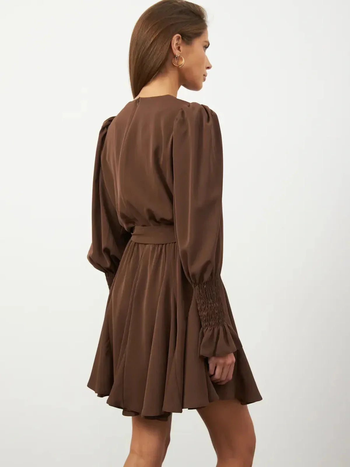 Mocha Grace Mini Dress