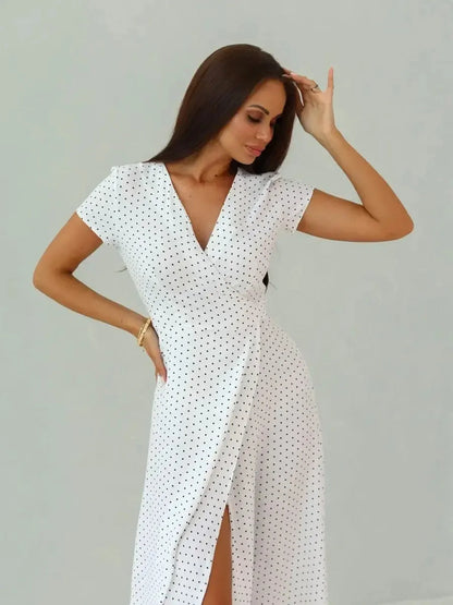 Ivory Dots Maxi Dress