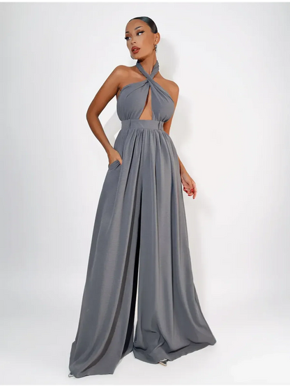 Twist Halter Jumpsuit