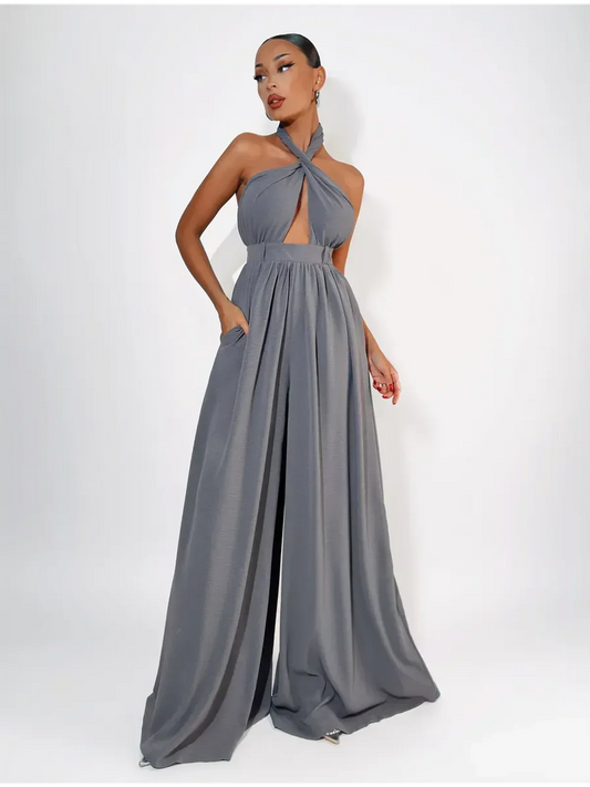Twist Halter Jumpsuit