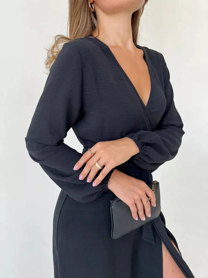 Shadow Grace Midi Dress