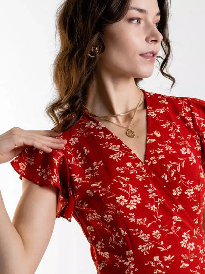 Midnight Bloom Midi Dress