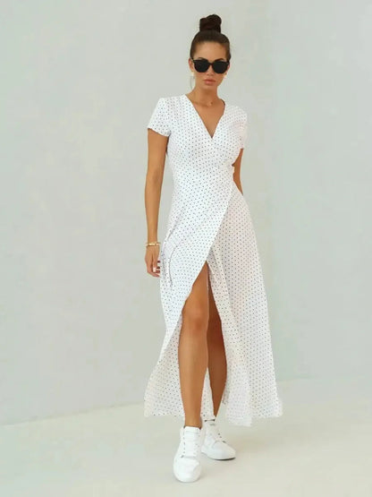 Ivory Dots Maxi Dress