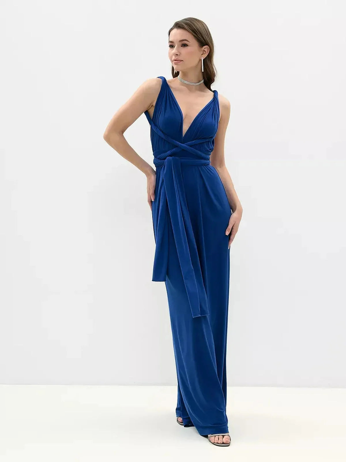 Sapphire Wrap Jumpsuit