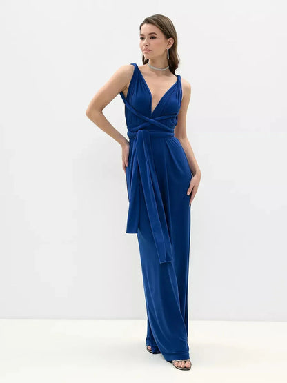 Sapphire Wrap Jumpsuit