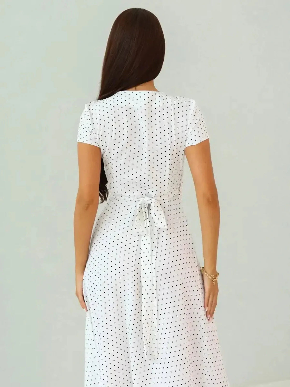 Ivory Dots Maxi Dress