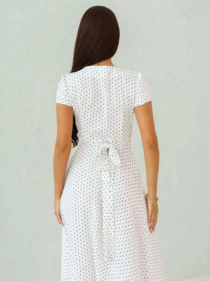 Ivory Dots Maxi Dress