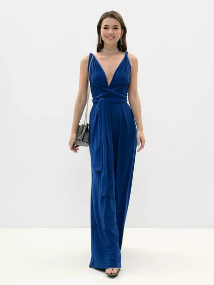 Sapphire Wrap Jumpsuit