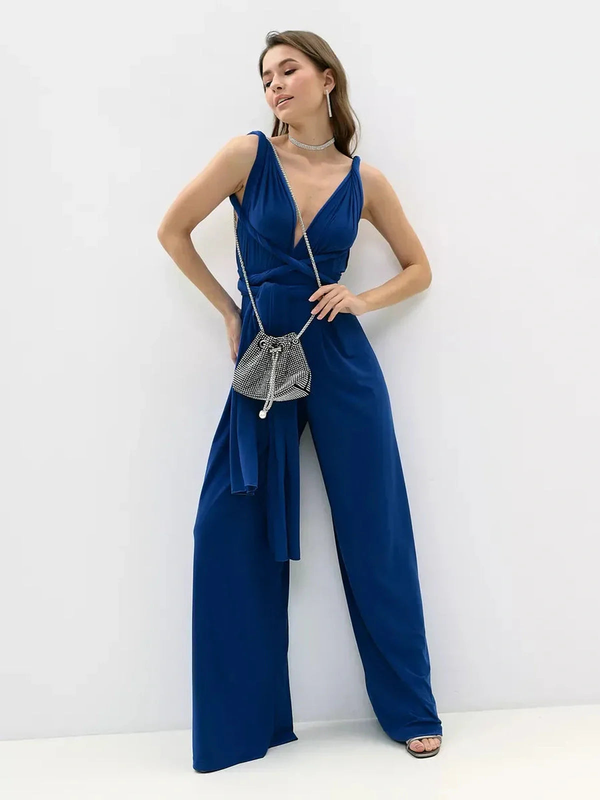Sapphire Wrap Jumpsuit