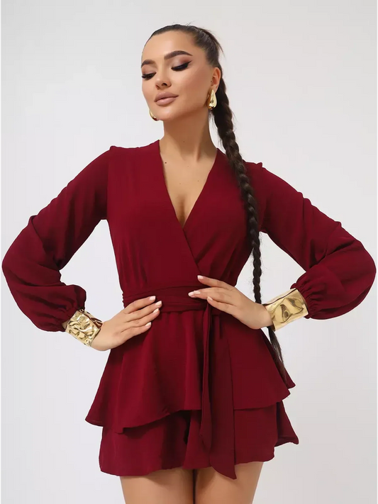 Scarlet Drape Playsuit