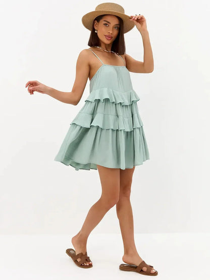 Mint Ruffle Mini