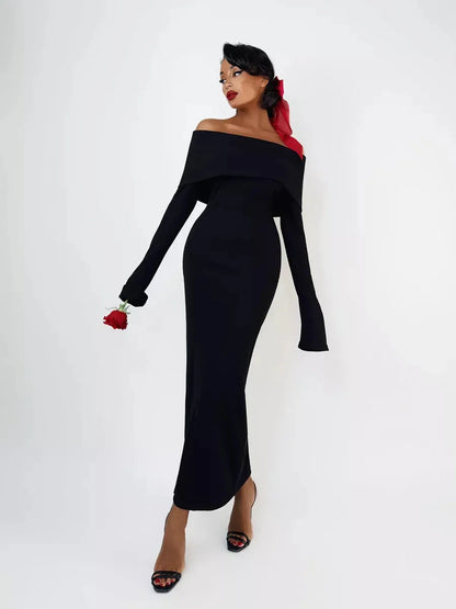 Velour Charm Midi Dress