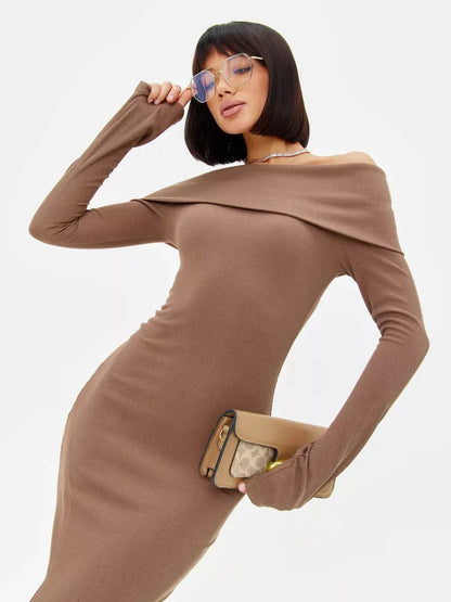 Sculpted Charm Midi Dress