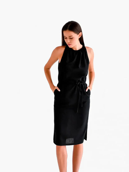 Midnight Ease Midi Dress
