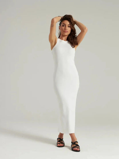 Swanline Midi Dress