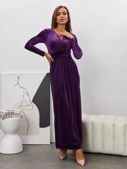 Plum Aura Maxi Dress