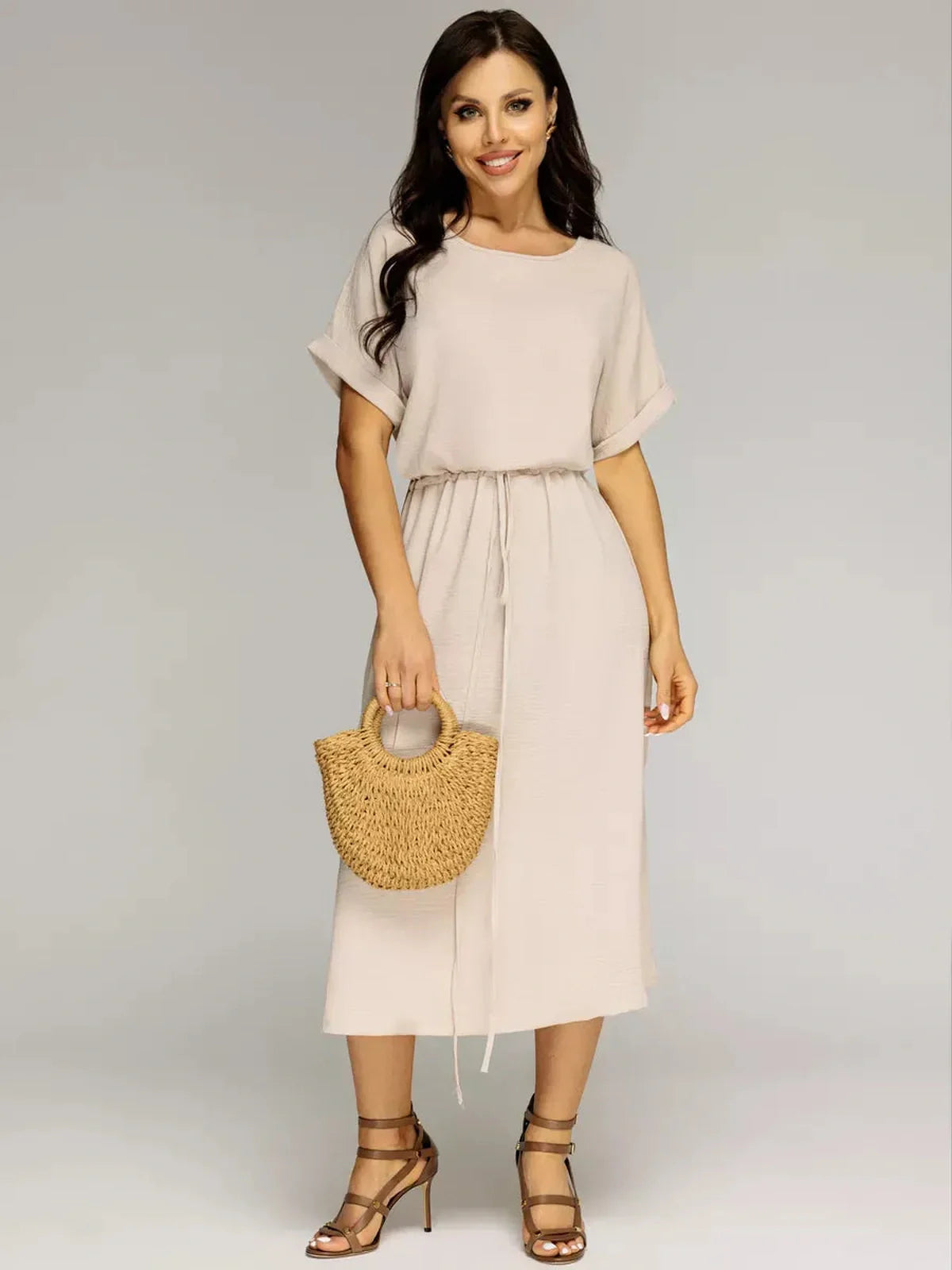 Midi Dress Soft Dune