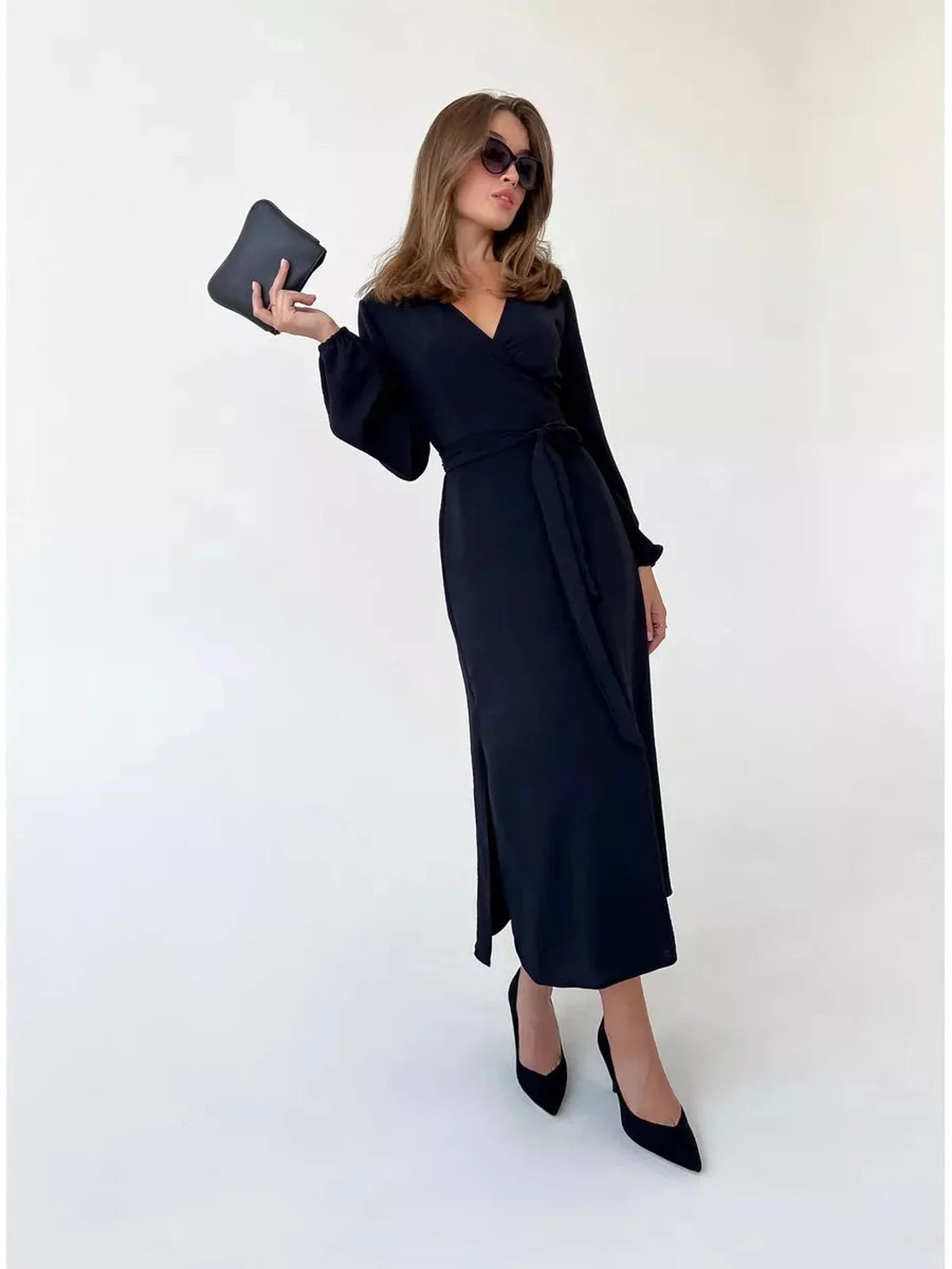 Shadow Grace Midi Dress