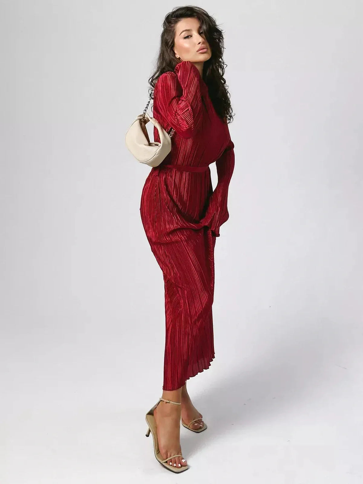 Velvet Flame Maxi Dress