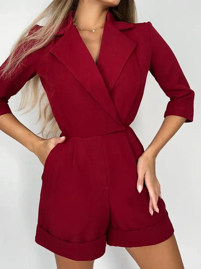 Crimson Power Playsuit