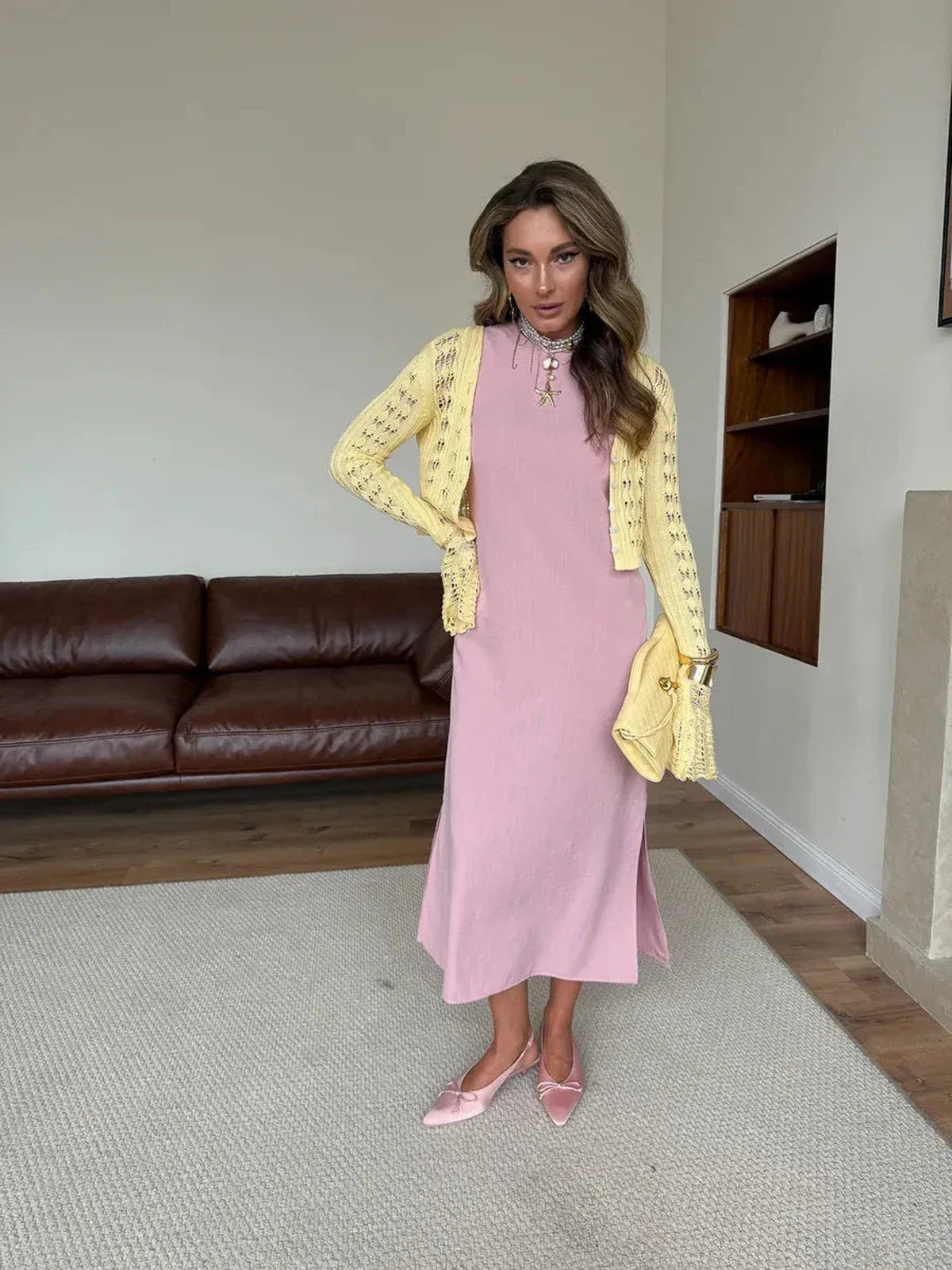 Rose Solstice Midi Dress