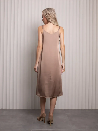 Velvet Whisper Midi Dress
