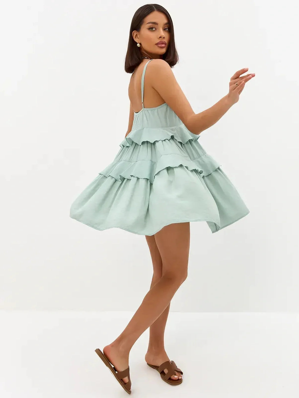 Mint Ruffle Mini