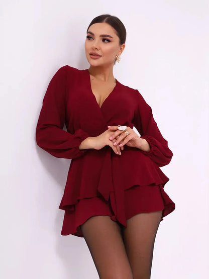 Scarlet Drape Playsuit